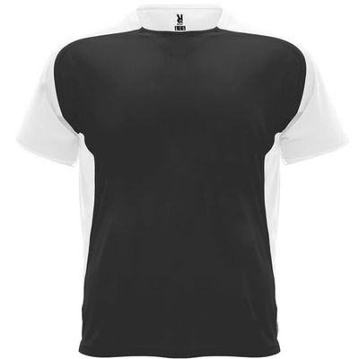 Camiseta técnica transpirable de secado rápido Negro/Blanco 16