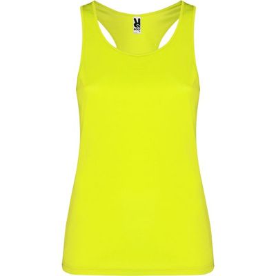 Camiseta tirantes transpirable Amarillo Fluor 2Xl