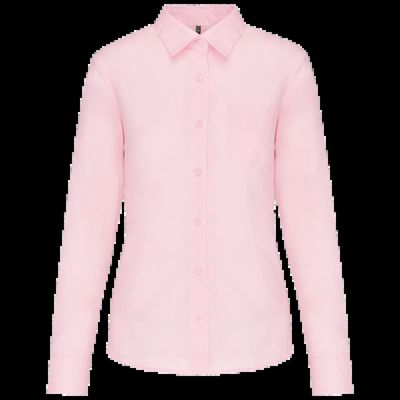 Camisa popelina polialgodón mujer Pale Pink Xs