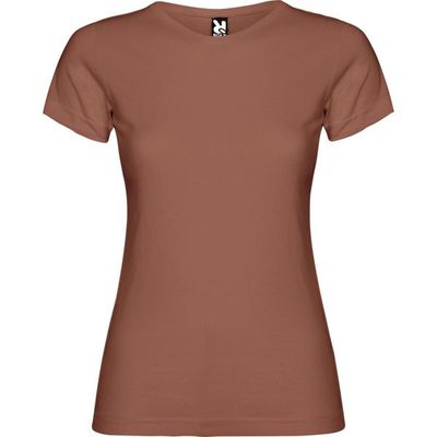 Camiseta de manga corta entallada Teja S