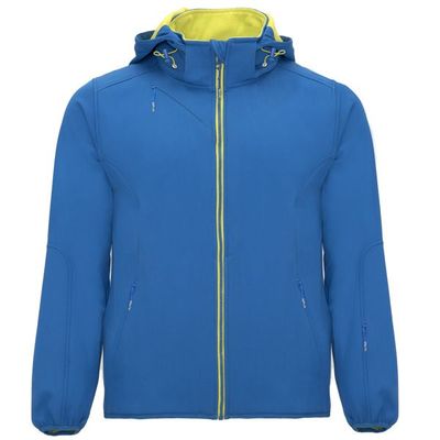 Cazadora Softshell con capucha extraíble Royal/Lima Punch L