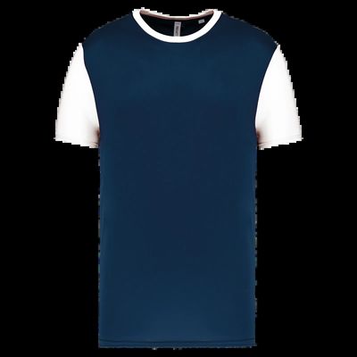 Camiseta bicolor adulto poliéster Sporty Navy / White M