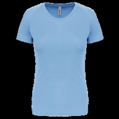 Camiseta de deporte mujer poliéster Sky Blue S