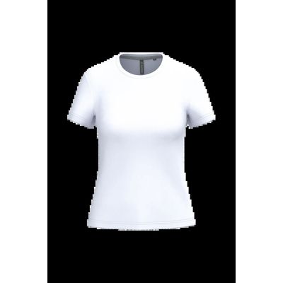 Camiseta manga corta mujer algodón White L