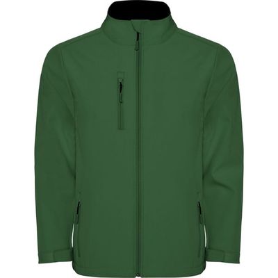 Cazadora Softshell con cremallera invertida Verde Botella Xl