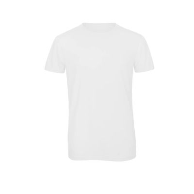 Camiseta Triblend hombre cuello redondo White 3Xl