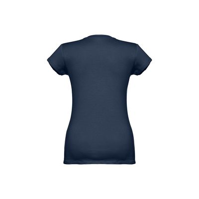 Camiseta Mujer Entallada de Algodón Escote V