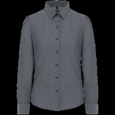 Camisa entallada mujer tejido de cuidado fácil Oxford Shadow Navy S