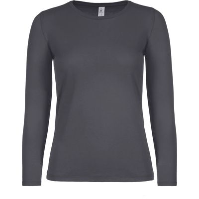 Camiseta clásica manga larga mujer Dark Grey Xxl