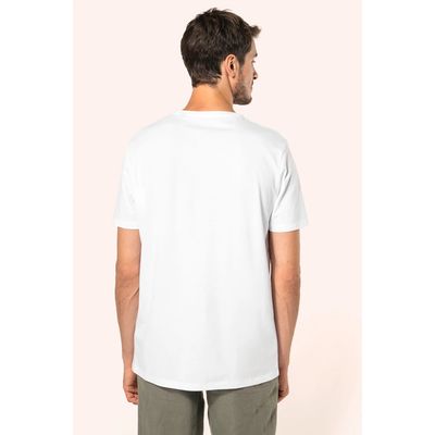 Camiseta algodón cuello redondo hombre