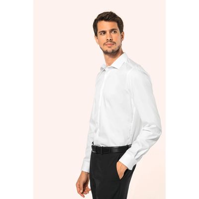Camisa sarga manga larga