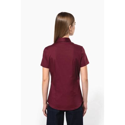 Camisa cómoda manga corta mujer