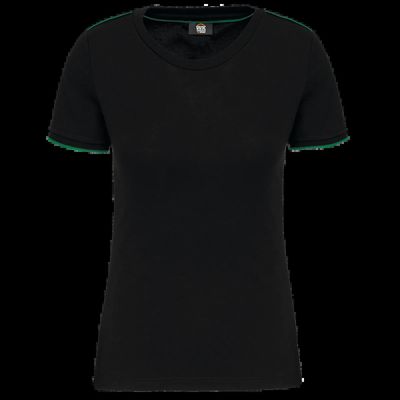 Camiseta mujer antibolitas Black / Kelly Green M
