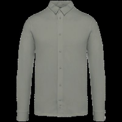 Camisa punto jersey algodón Almond Green L