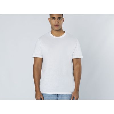 Camiseta Blanca Algodón Sin Costuras Laterales