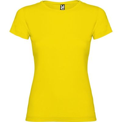 Camiseta de manga corta entallada Amarillo Xl