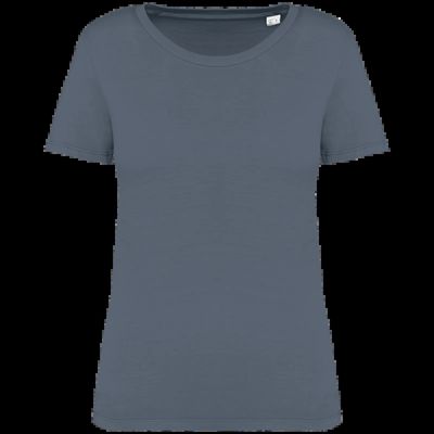 Camiseta ajustada algodón orgánico mujer Washed Mineral Grey L