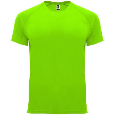 Camiseta técnica manga corta cuello redondo Verde Fluor 8