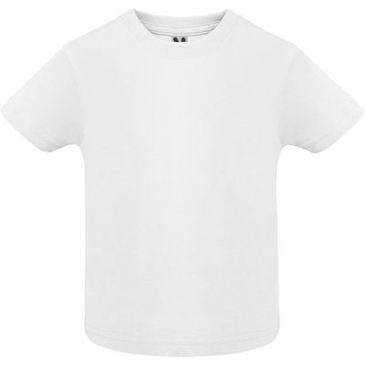 Camiseta de bebé manga corta Blanco 6 Meses