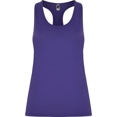 Camiseta Técnica de Tirantes Entallada Morado Xl