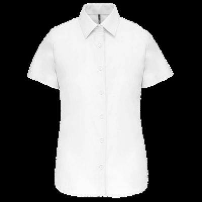 Camisa oxford mujer manga corta White Xxl