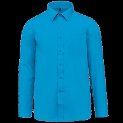 Camisa de polialgodón hombre Bright Turquoise Xl