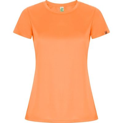 Camiseta ECO Manga Corta Mujer Control Dry Naranja Fluor L