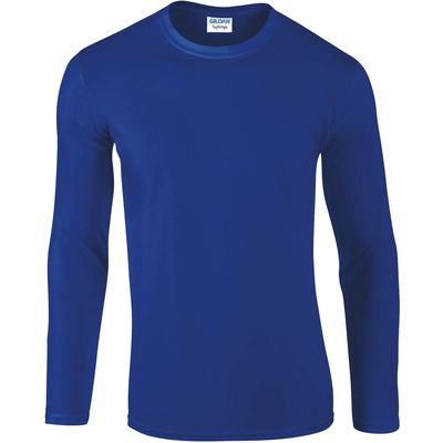 Camiseta manga larga algodón de chico Royal Blue L