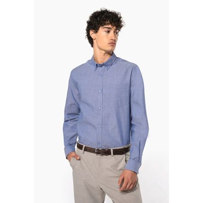Camisa oxford hombre algodón poliéster