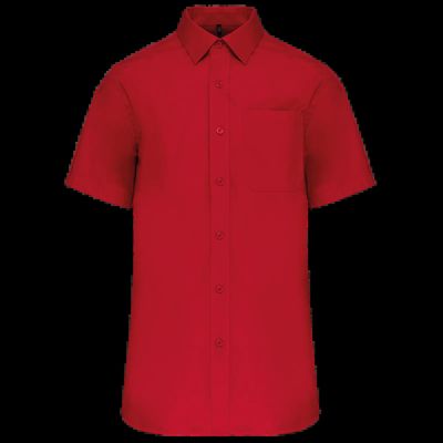 Camisa manga corta hombre Bolsillo izquierdo Classic Red 4Xl