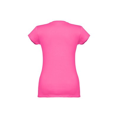Camiseta Mujer Entallada de Algodón Escote V