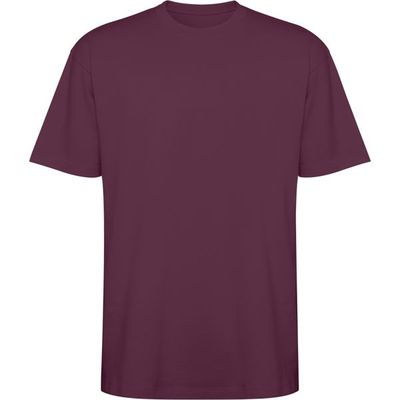 Camiseta oversize de manga corta Rojo Ciruela M