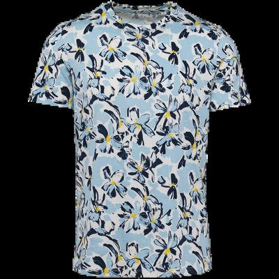 Camiseta diseño tropical hombre Ivory Floral Blue Xs