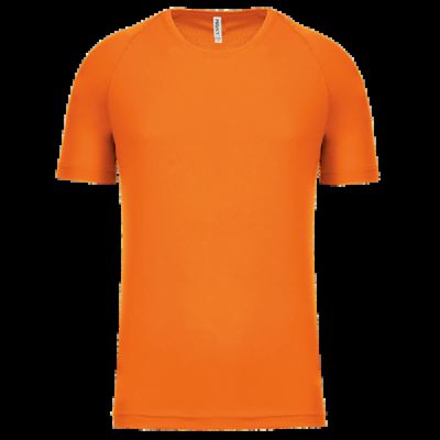 Camiseta de deporte hombre poliéster Orange L