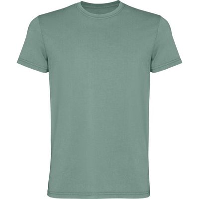 Camiseta de algodón lavado ácido de hombre Verde Pato Lavado 2Xl