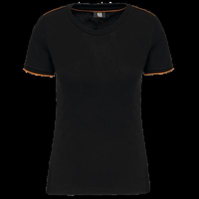 Camiseta mujer antibolitas Black / Orange S
