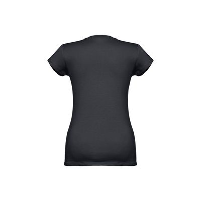 Camiseta Mujer Entallada de Algodón Escote V
