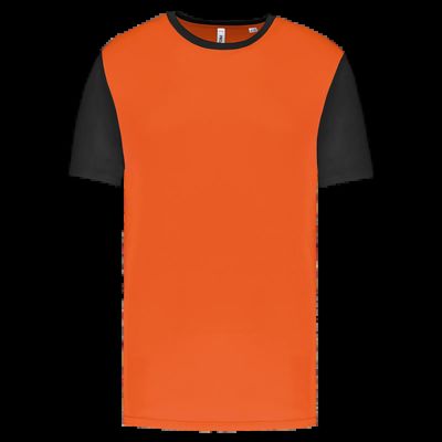 Camiseta bicolor infantil Orange / Black 6/8 Ans