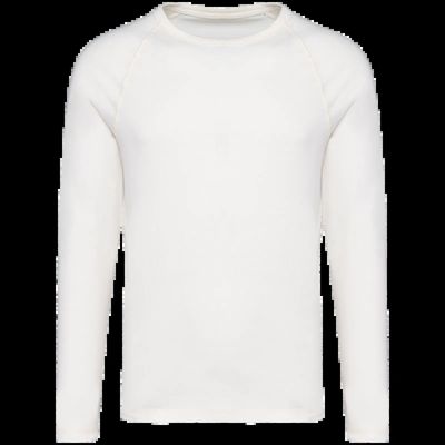 Camiseta hombre manga larga raglán Washed Ivory 3Xl