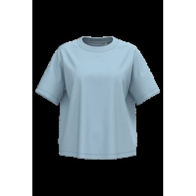 Camiseta algodón orgánico oversize mujer Aquamarine Xxs/Xs