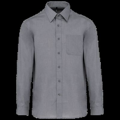 Camisa de polialgodón hombre Marl Storm Grey M