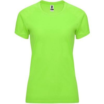 Camiseta Mujer Control Dry Entallada Verde Fluor 2Xl