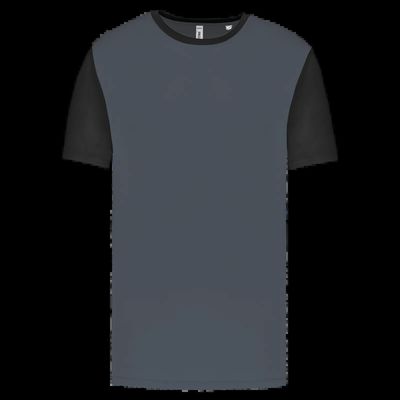 Camiseta bicolor adulto poliéster Sporty Grey / Black S