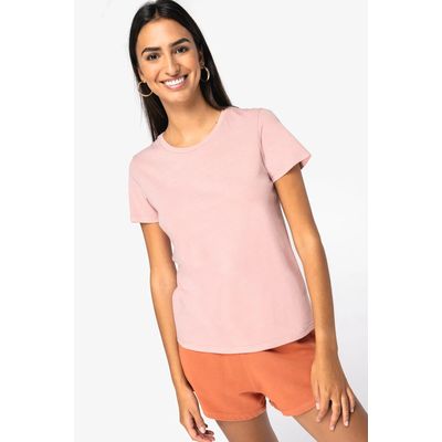 Camiseta ajustada algodón orgánico mujer