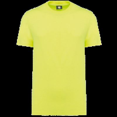 Camiseta algodón orgánico cuello redondo Fluorescent Yellow 3Xl