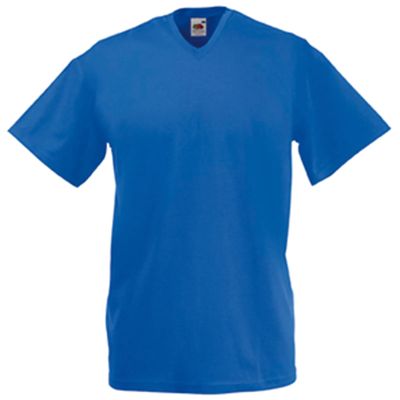 Camiseta hombre cuello de pico Royal Blue M