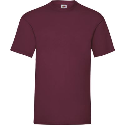 Camiseta hombre algodón cuello redondo Burgundy S