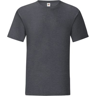 Camiseta hombre algodón peinado Dark Heather Grey L