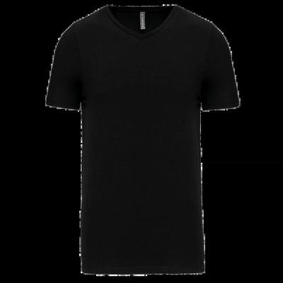 Camiseta cuello de pico Color jaspeado Black S