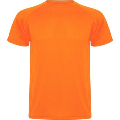Camiseta Técnica de Colores Naranja Fluor 4